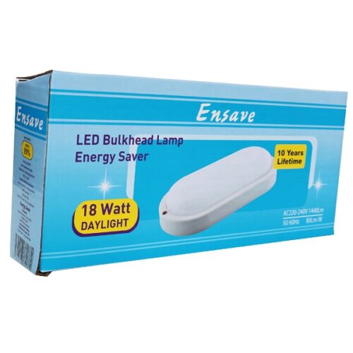 Ensave Bulkhead 18W Senor Oval Lamp CDL