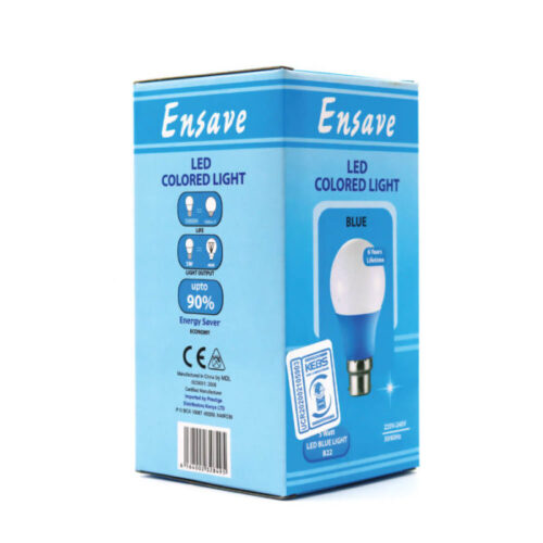 Ensave LED Bulb 5W B22 Colored Blue