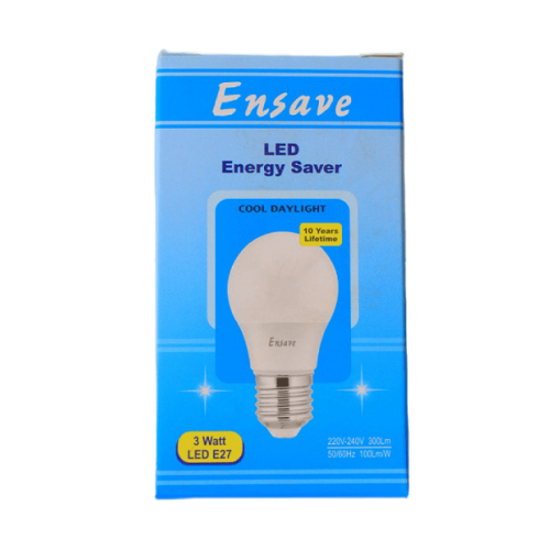 Ensave LED Bulb 3W B22 Cool Day Light