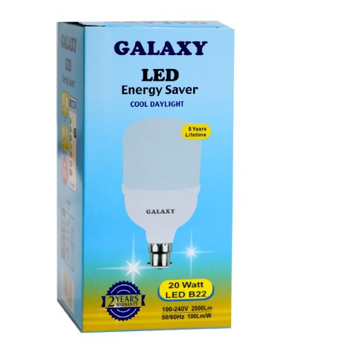 Galaxy LED Energy Saver Cool Daylight 100-240V 20 Watt