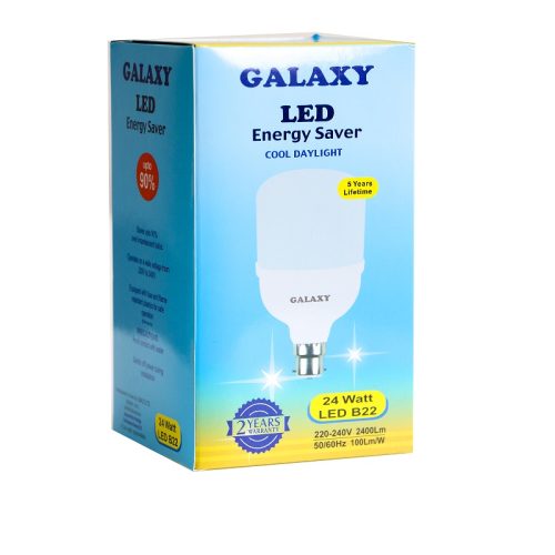 Galaxy LED Energy Saver Cool Daylight 100-240V 24 Watt