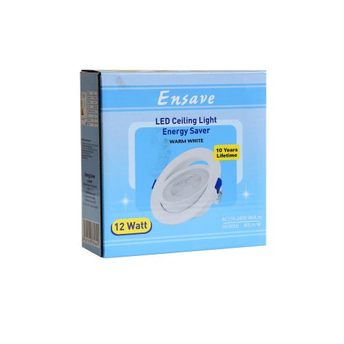 Ensave LED Ceiling Light Energy Saver CDL 12 Watt