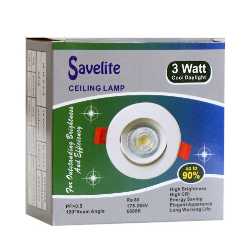 Savelite Ceiling Lamp 3Watt Colour changing