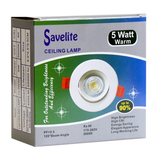 Savelite Ceiling Lamp 5Watt Warm